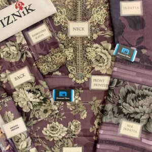 IZNIK LAWN 3PC Digital Printed Embroidered Summer Collection (1) IZNIK LAWN 3PC Digital Printed Embroidered Summer Collection
