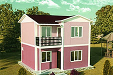 80 Metrekare İki Katlı Prefabrik 